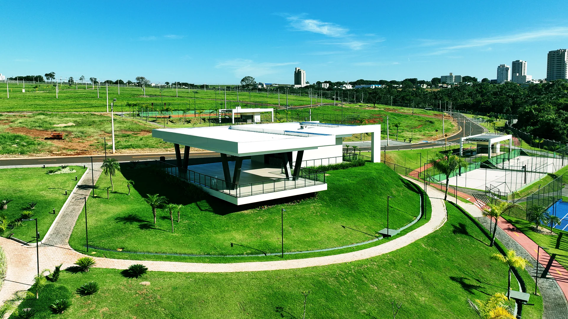 Varanda Gourmet cercada pelo paisagismo